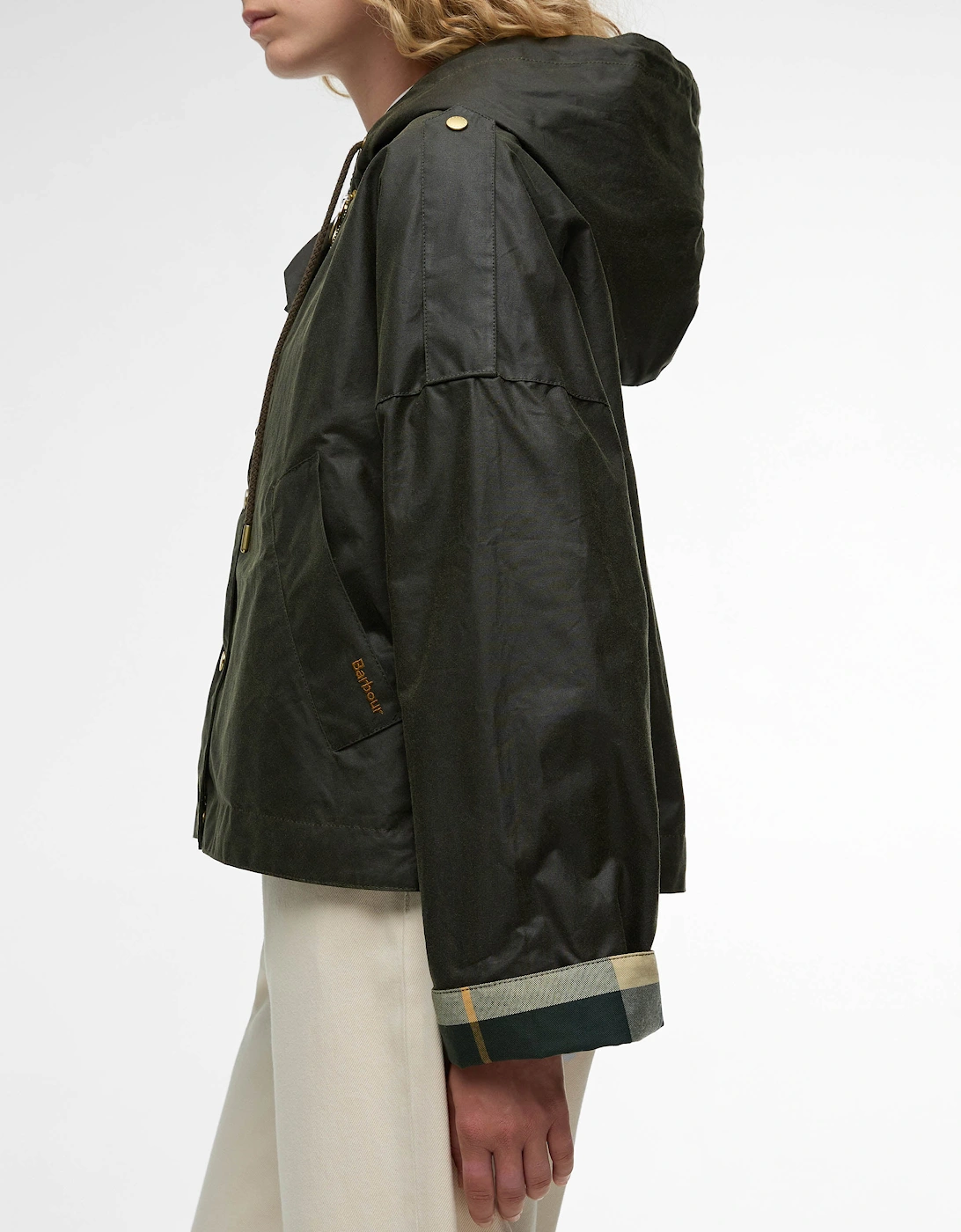 Ryedale Womens Wax Jacket - Archive Olive/Ancient Tartan