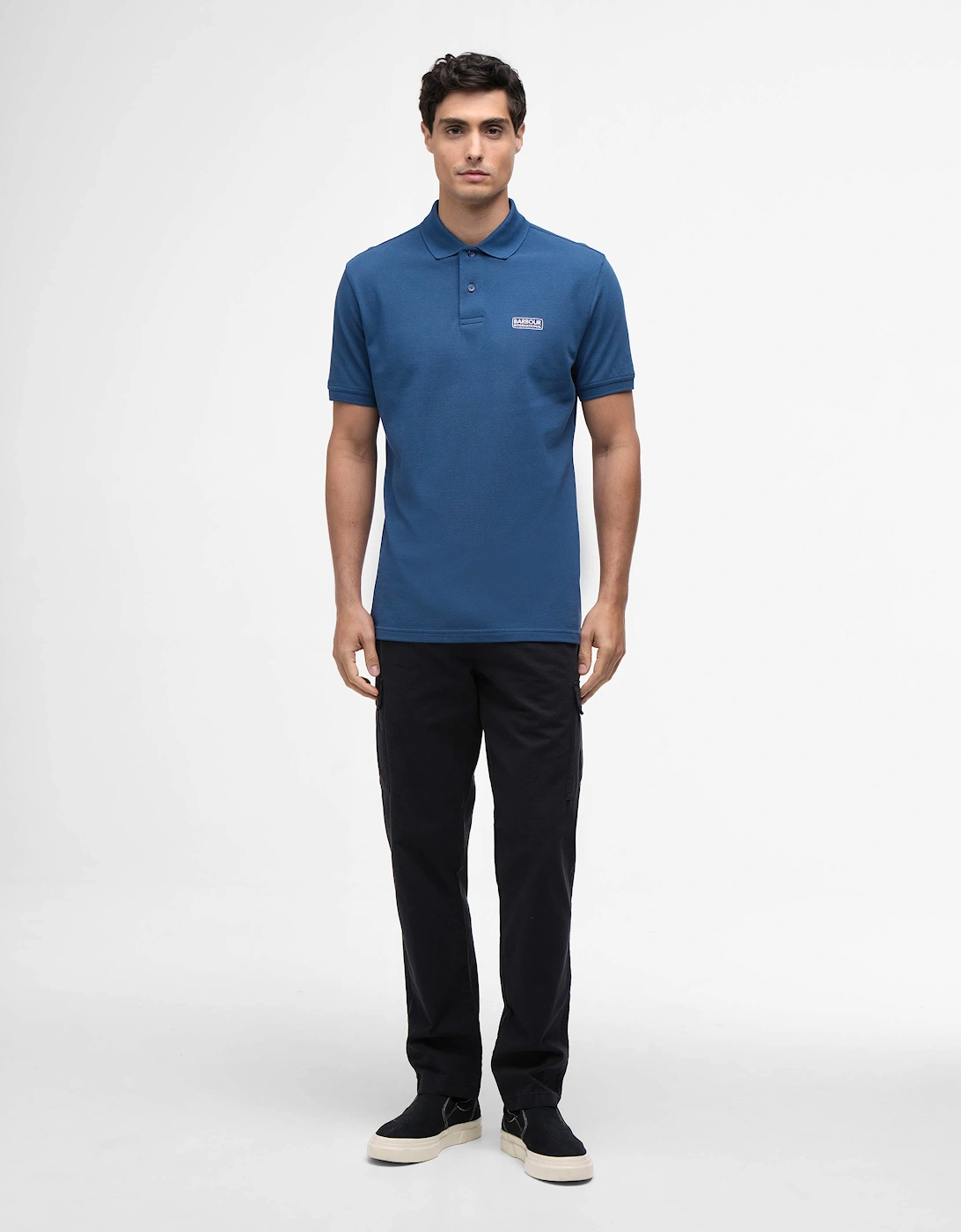 Essential Short Sleeve Mens Polo - Insignia Blue