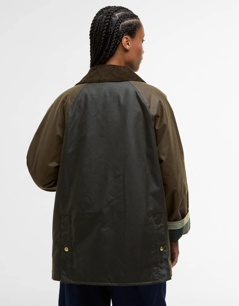 Kettlewell Womens Wax Jacket - Archive Olive/Beech/Ancient Tartan