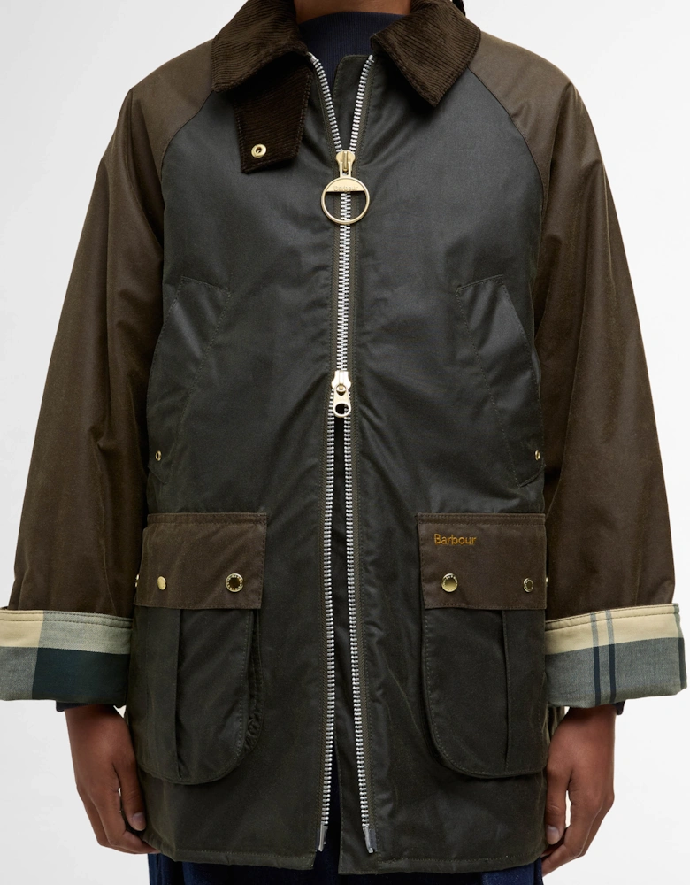 Kettlewell Womens Wax Jacket - Archive Olive/Beech/Ancient Tartan