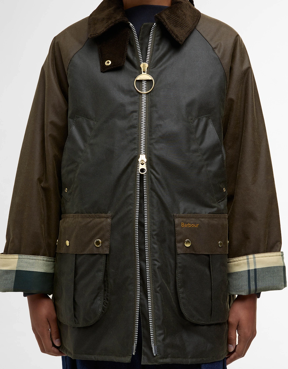 Kettlewell Womens Wax Jacket - Archive Olive/Beech/Ancient Tartan