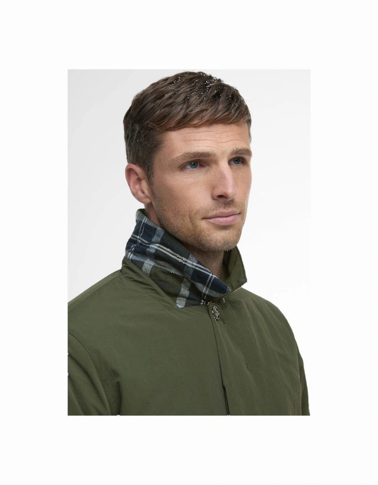 Wadded Lorden Mens Showerproof Mac - Olive