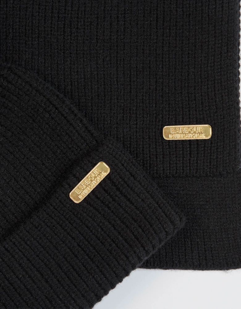 Mallory Beanie & Scarf Gift Set - Black