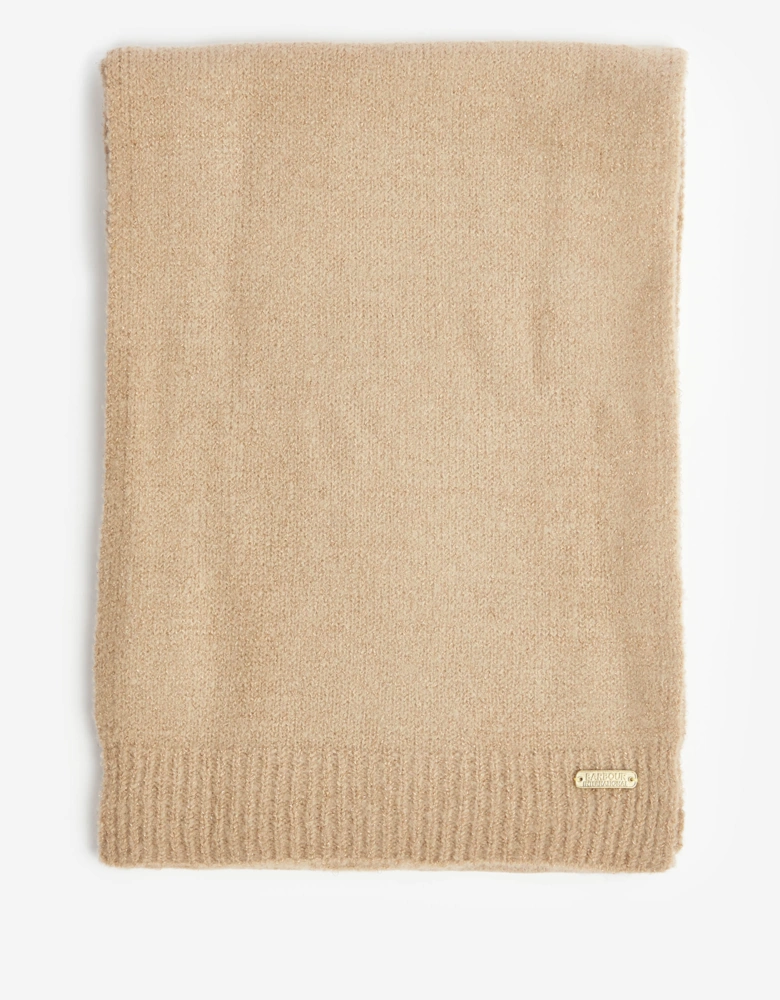 Sparkle Womens Beanie/Scarf - Oat