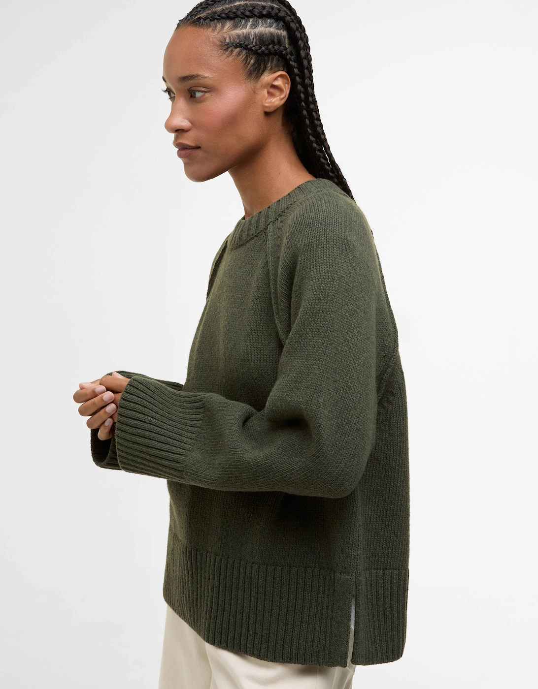 Ashdon Womens Knitted Jumper - Sage