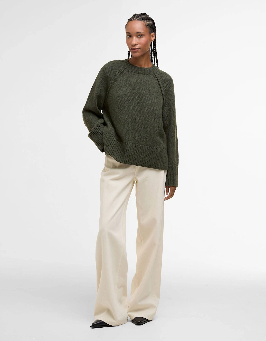 Ashdon Womens Knitted Jumper - Sage