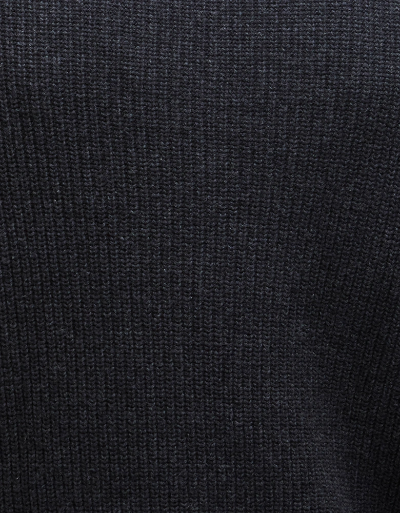 Chester Mens Funnel Neck Jumper - Charcoal Marl