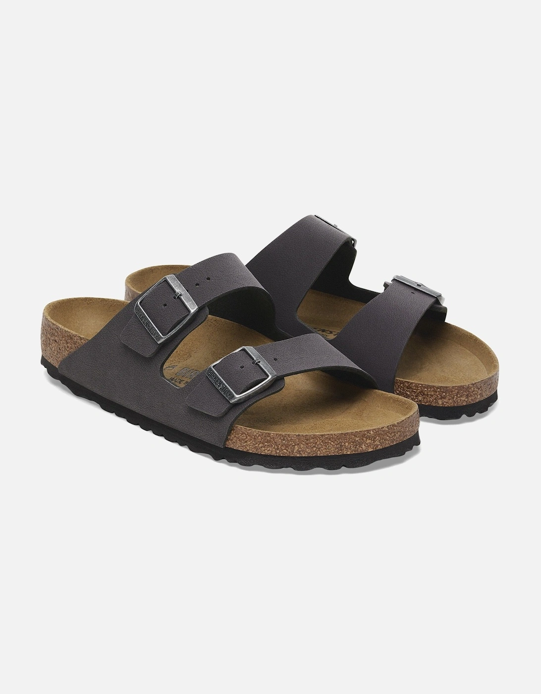 Birkibuc Mens Sandals Velvet Grey