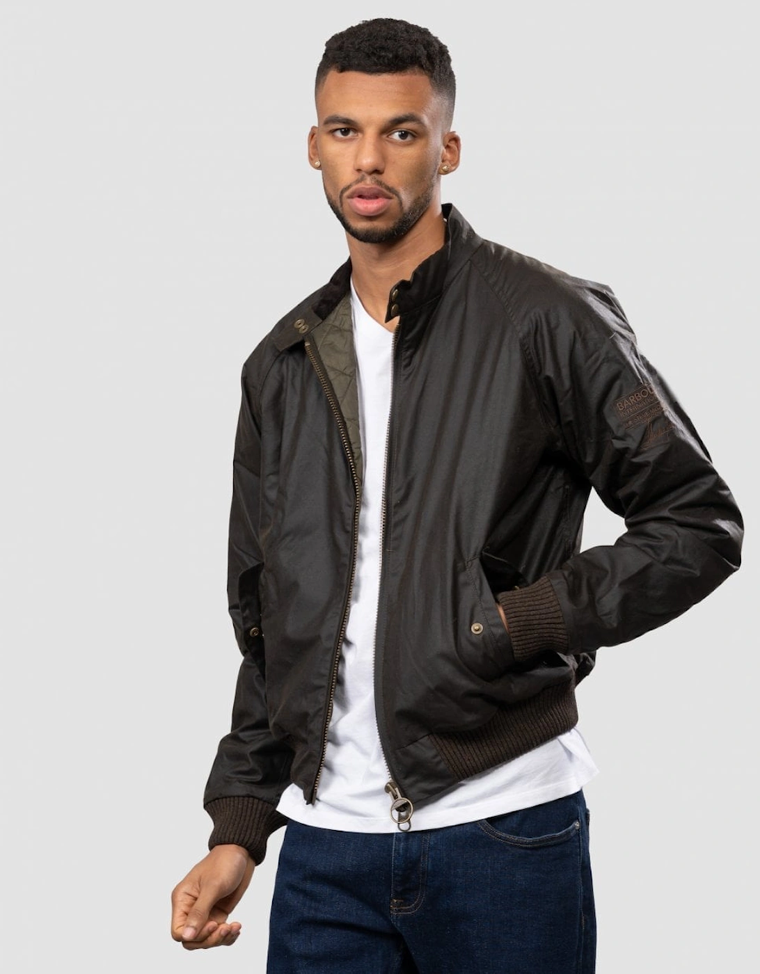 Merchant Mens Wax Jacket - Olive, 6 of 5