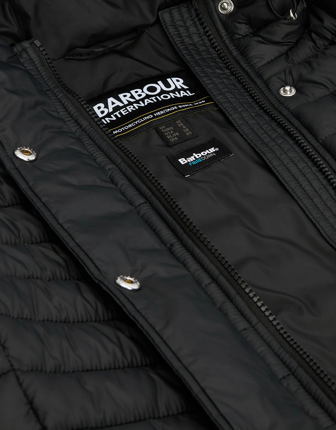 Longline Jada Womens Puffer Jacket - Black