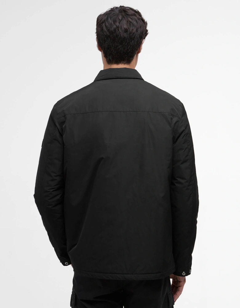 Padded Ariel Mens Shirt Jacket - Black