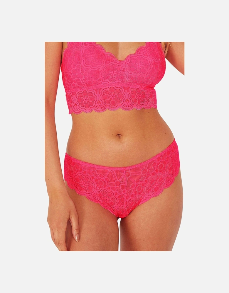 Ariana Lace Neon Pink 'Bralette'