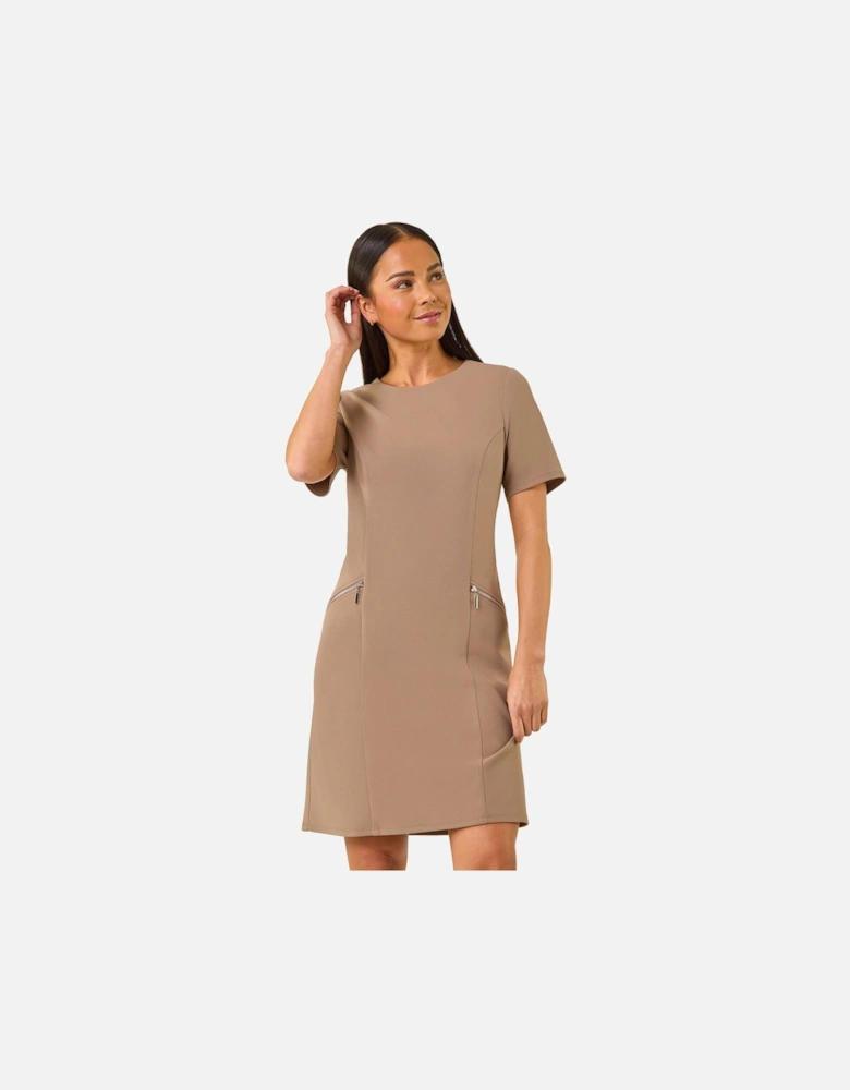 Petite Zip Pocket Stretch Dress