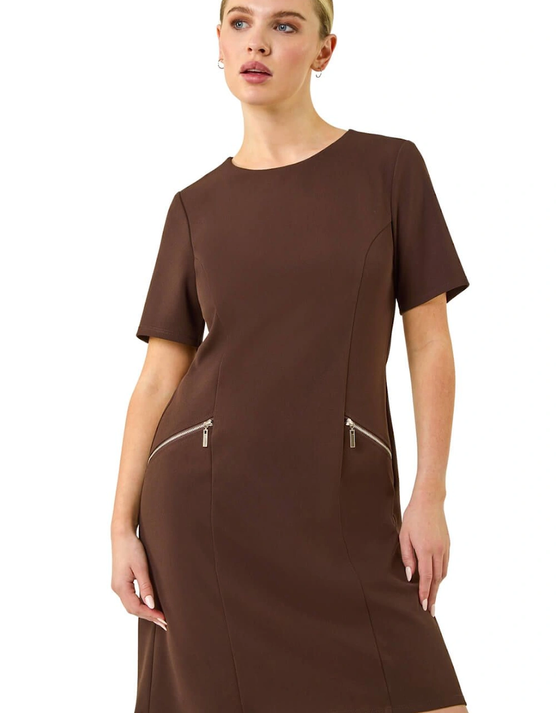 Petite Zip Pocket Stretch Dress, 2 of 1