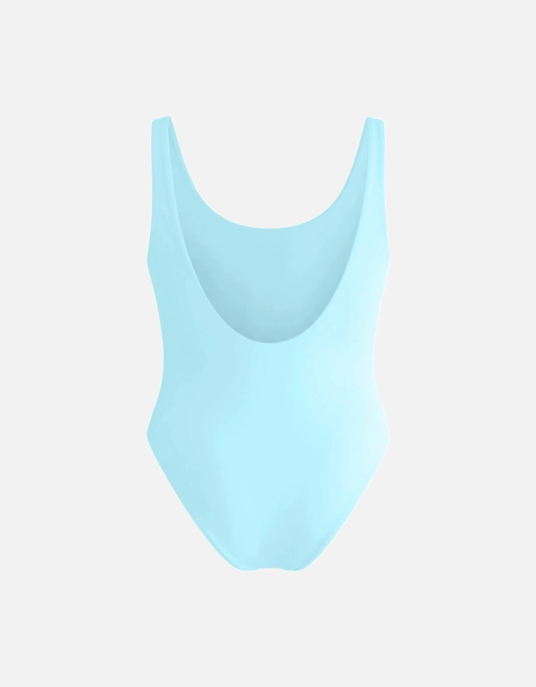 Una High Cut Scoop Back Blue Swimsuit