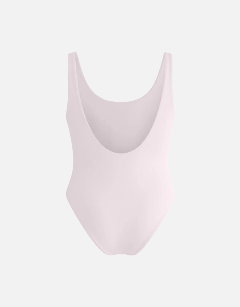 Maya Scoop Back Tropical Swimsuit - Pink