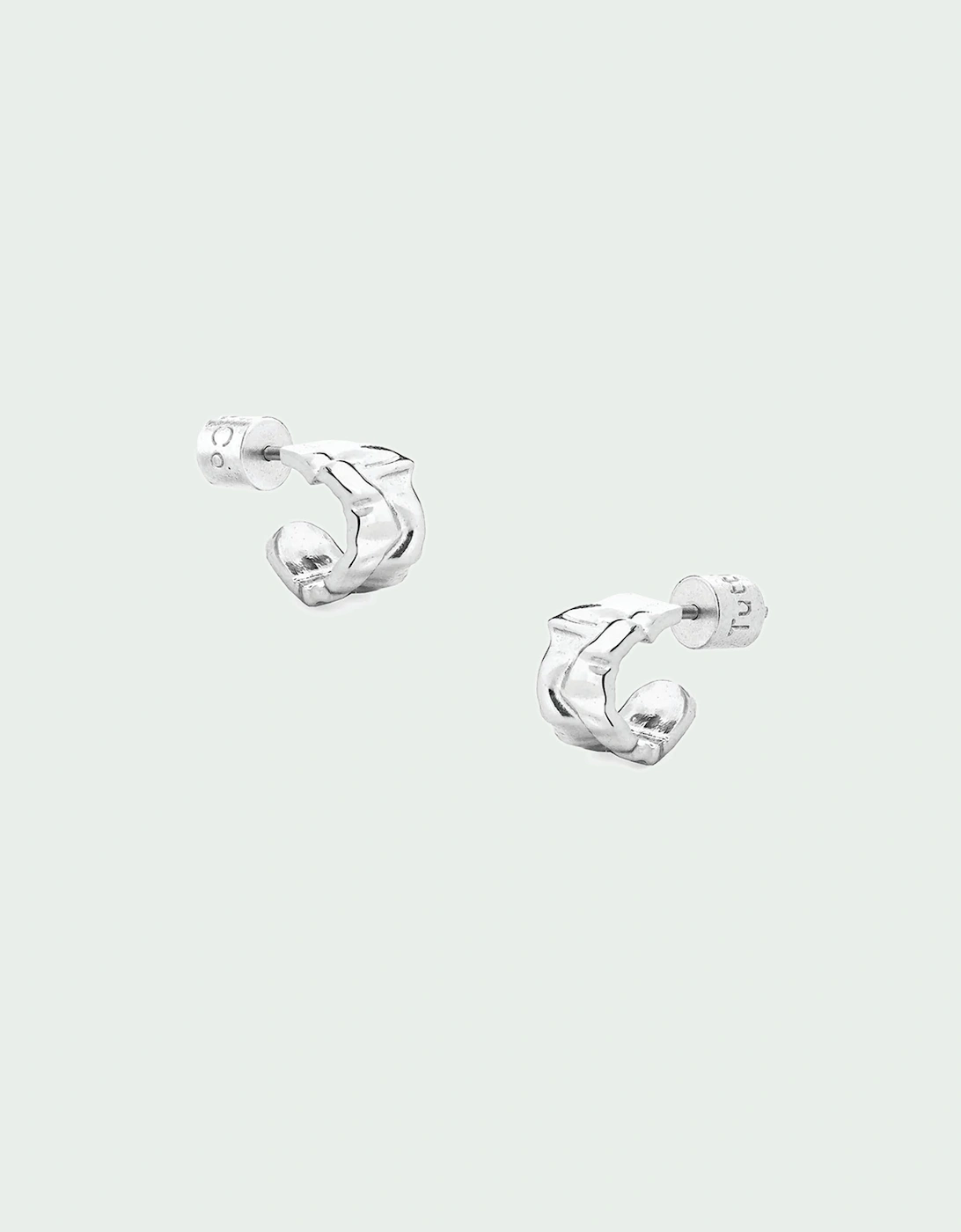 Tutti & Co Women's Silver/Silver Ripple Earrings