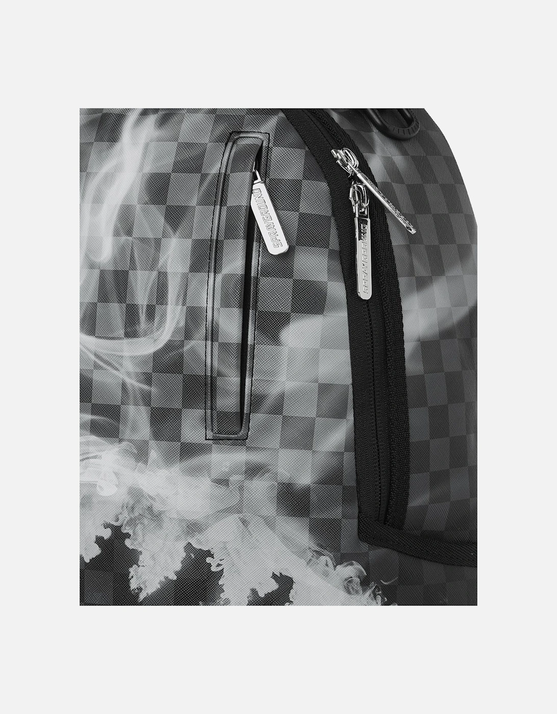 Sip N Smoke Check Backpack - Grey/Black