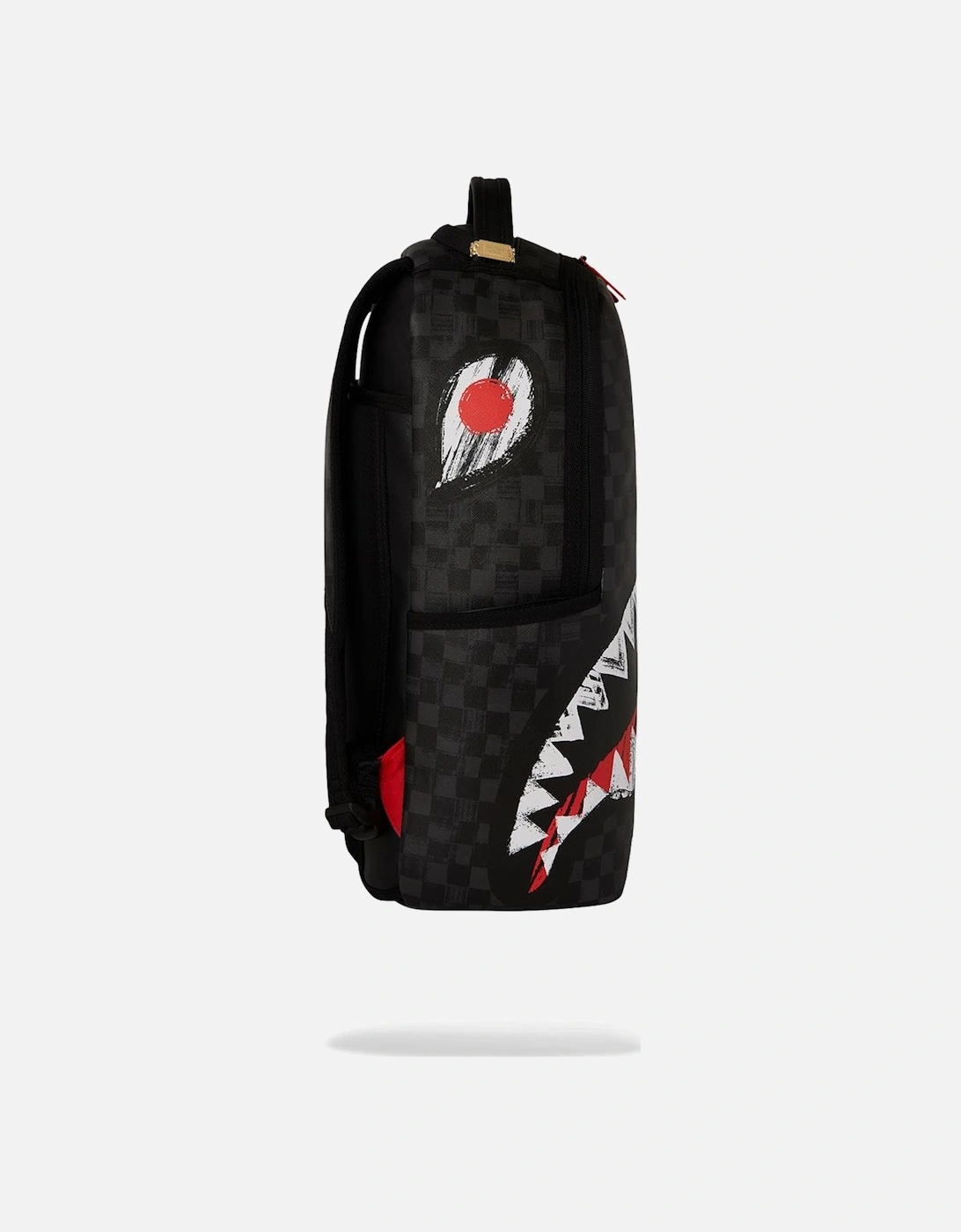 Scribble Shark Check Backpack - Grey/Black