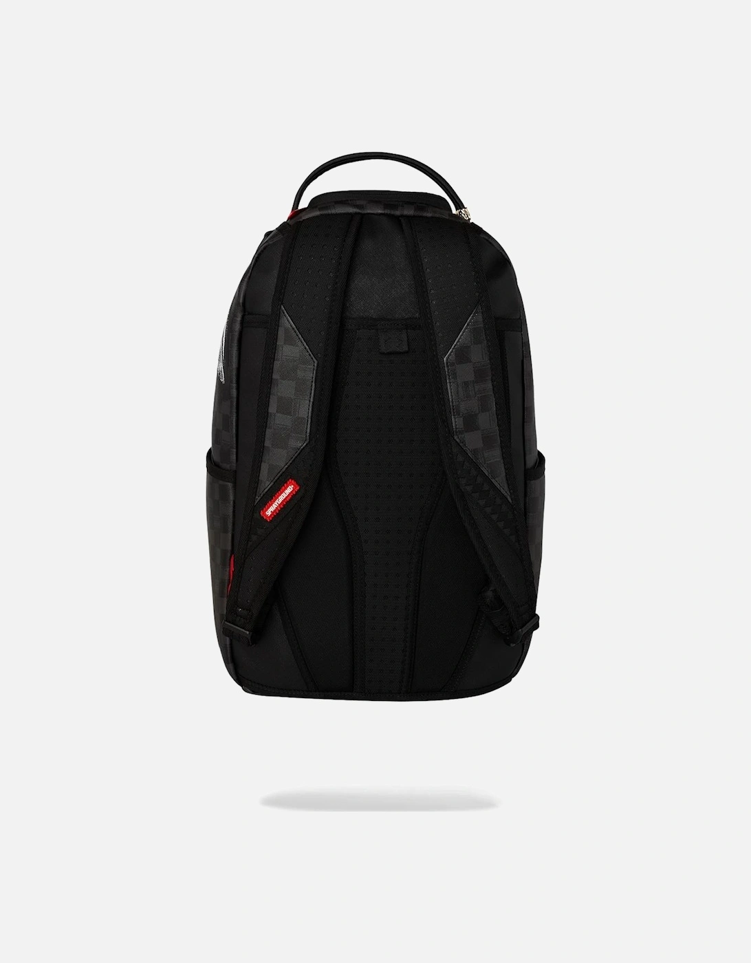 Scribble Shark Check Backpack - Grey/Black