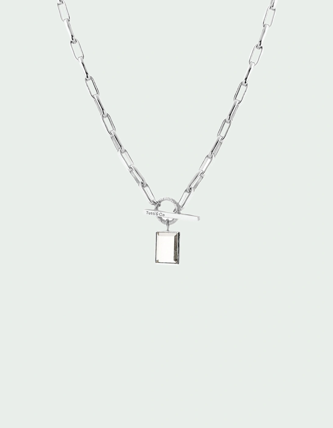 Tutti & Co Women's Silver Flare Necklace