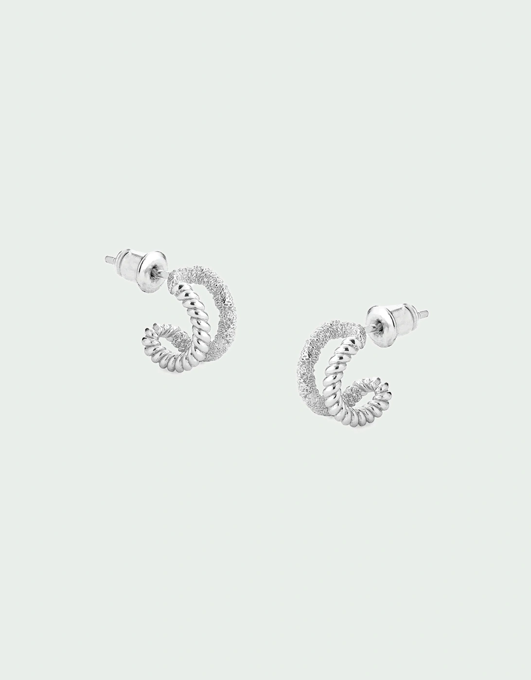 Tutti & Co Tutti & Co Women's Braid Earrings - Silver/Silver