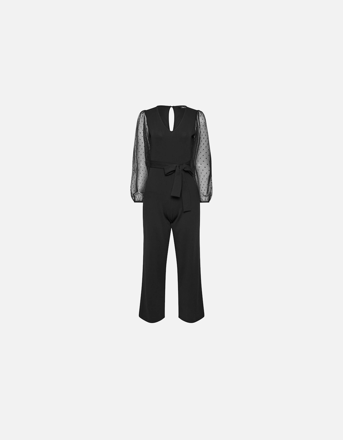 Petite Mesh Sleeve Jumpsuit, 2 of 1