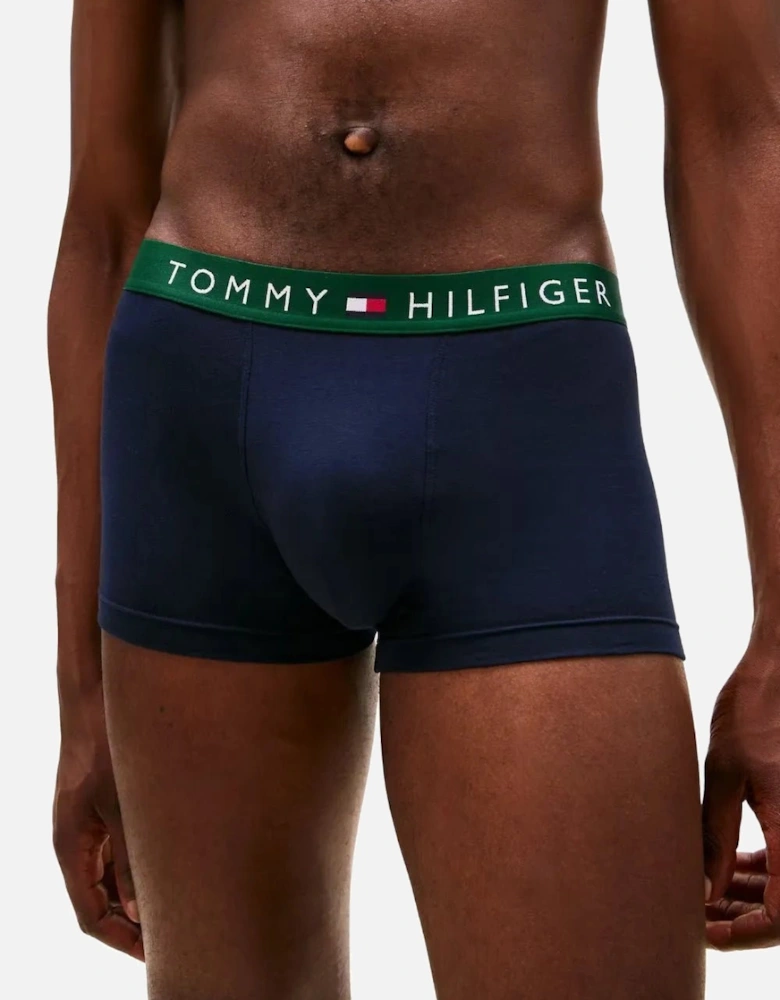 3-Pack TH Originals Boxer Trunks, Navy w/ green/blue/burgundy