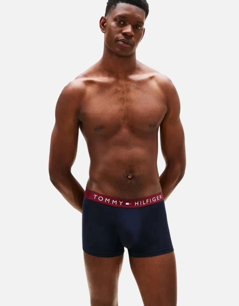 3-Pack TH Originals Boxer Trunks, Navy w/ green/blue/burgundy