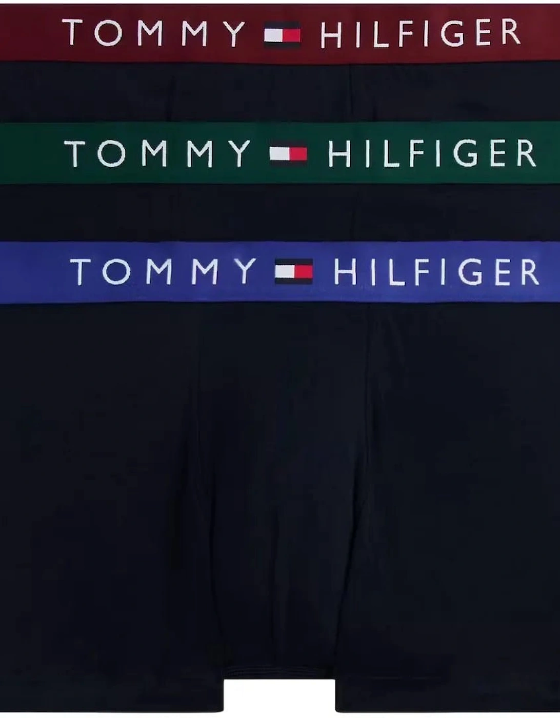3-Pack TH Originals Boxer Trunks, Navy w/ green/blue/burgundy, 8 of 7