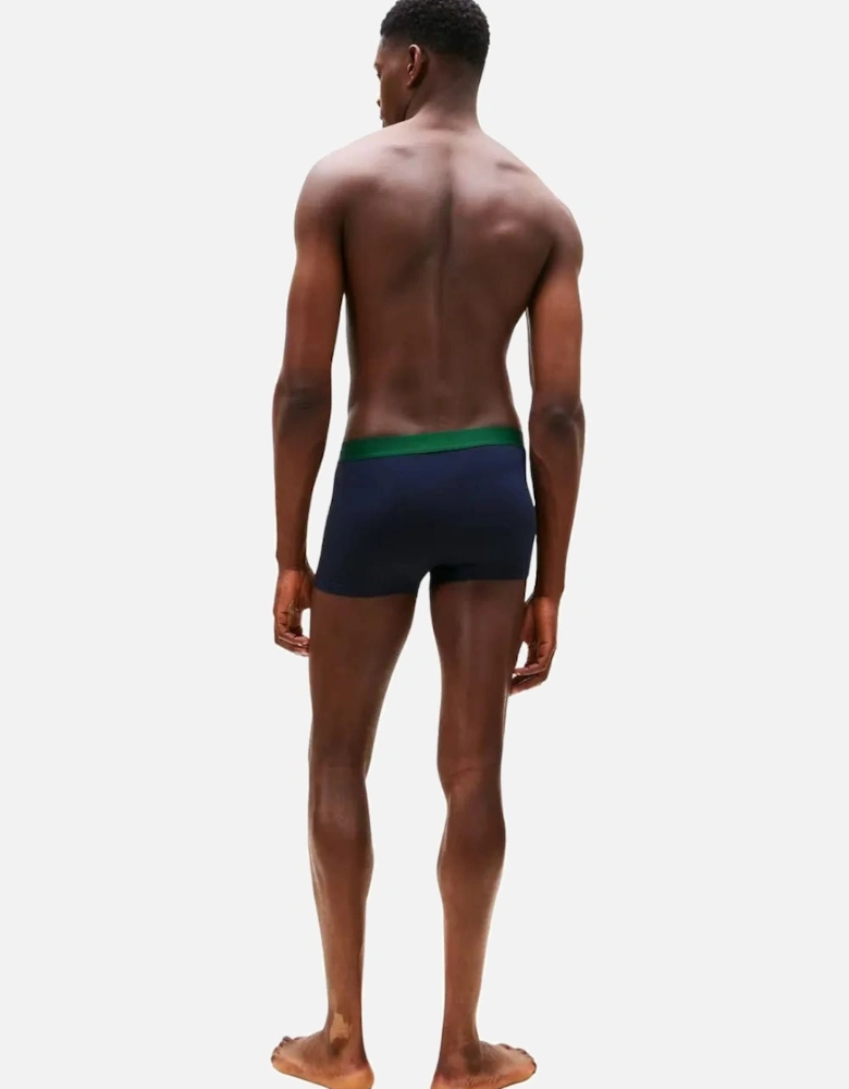 3-Pack TH Originals Boxer Trunks, Navy w/ green/blue/burgundy