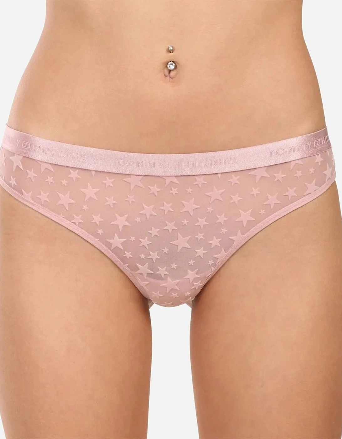 3-Pack Mesh Stars Thongs Gift Set, Navy/Pink/Red