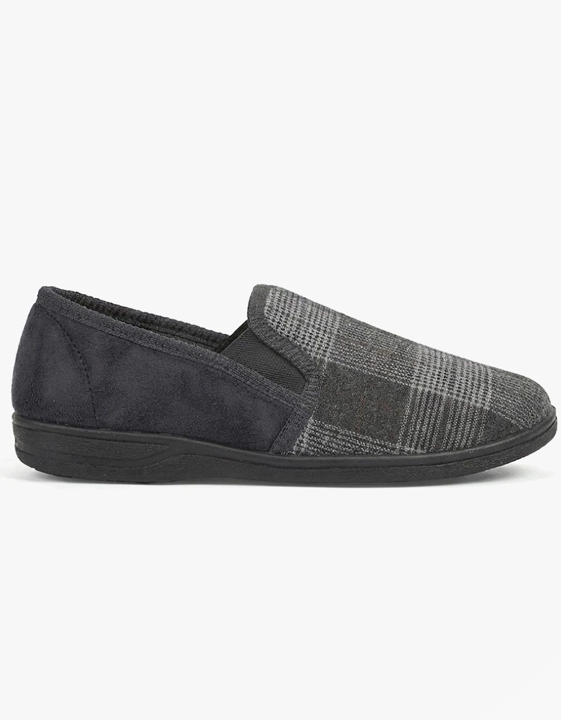 Jo & Joe GEOFF Mens Full Slippers Grey, 5 of 4