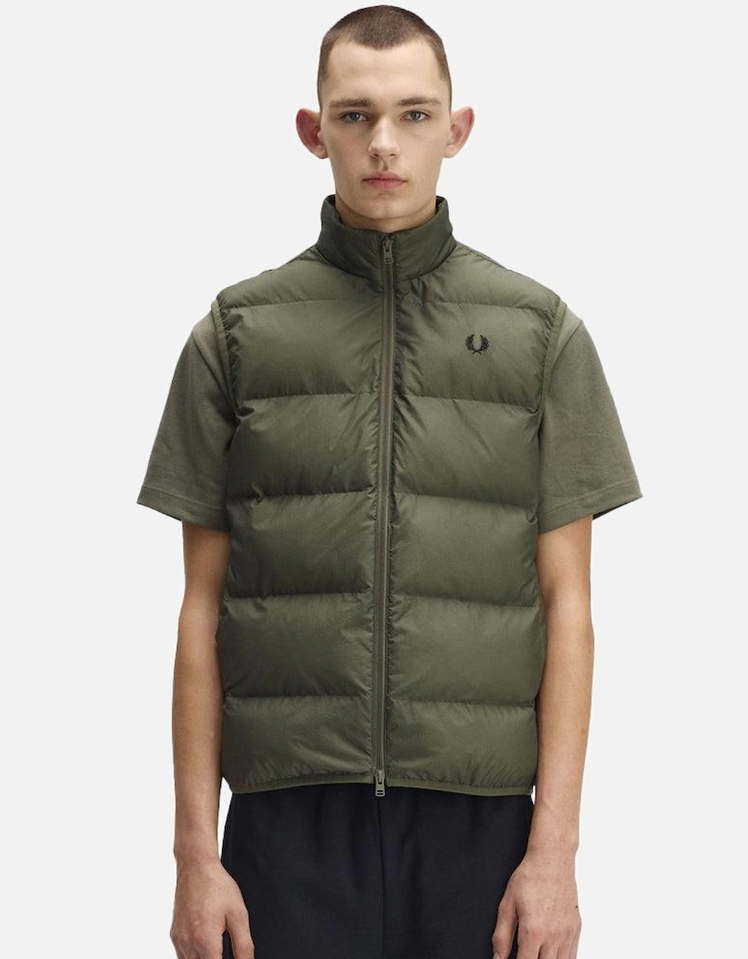 Insulated Padded Gilet Laurel Wreath Green