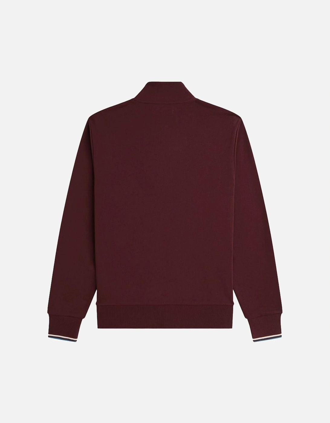 Half Zip Sweatshirt Oxblood/Ecru/Court Blue