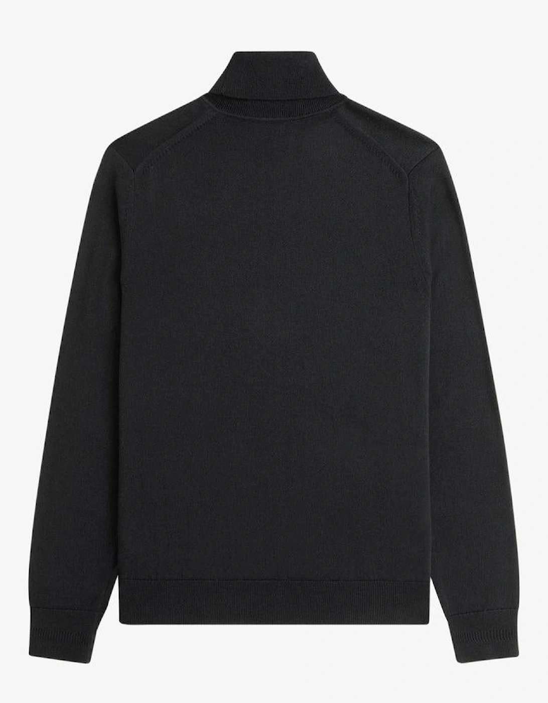 Roll Neck Knit Jumper Black