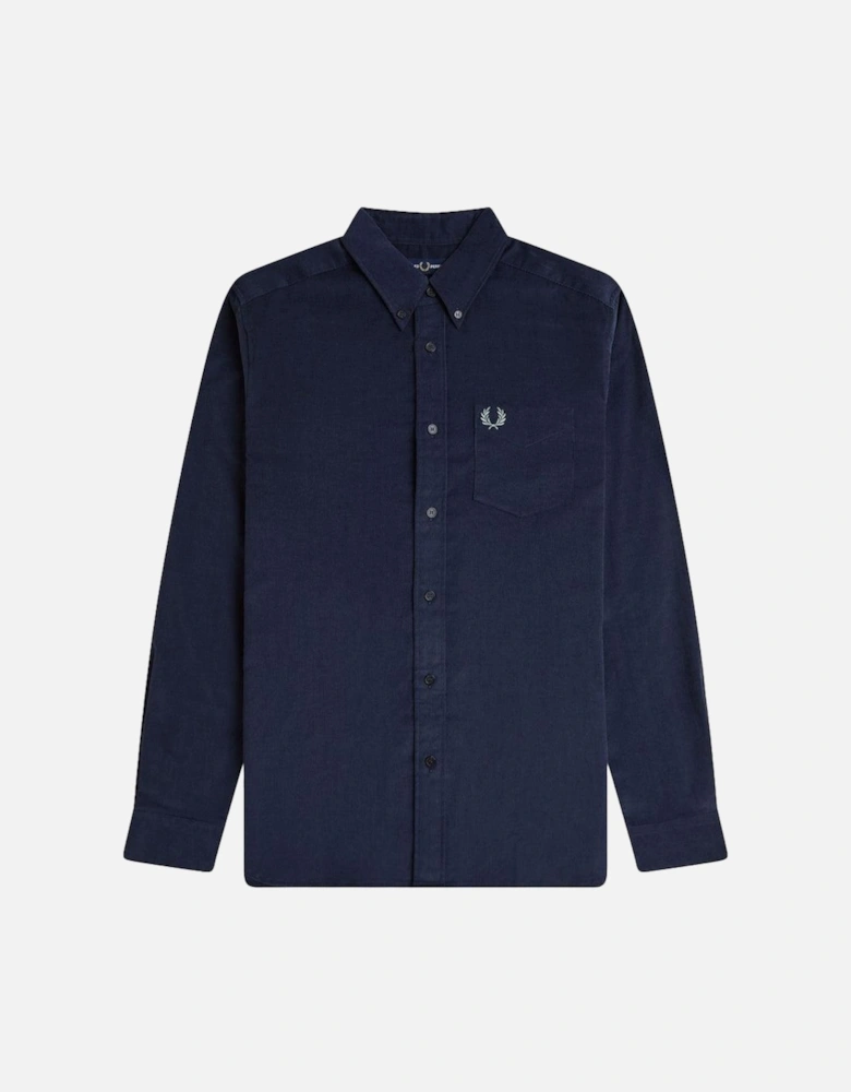 Needle Cord Shirt Dark Airforce