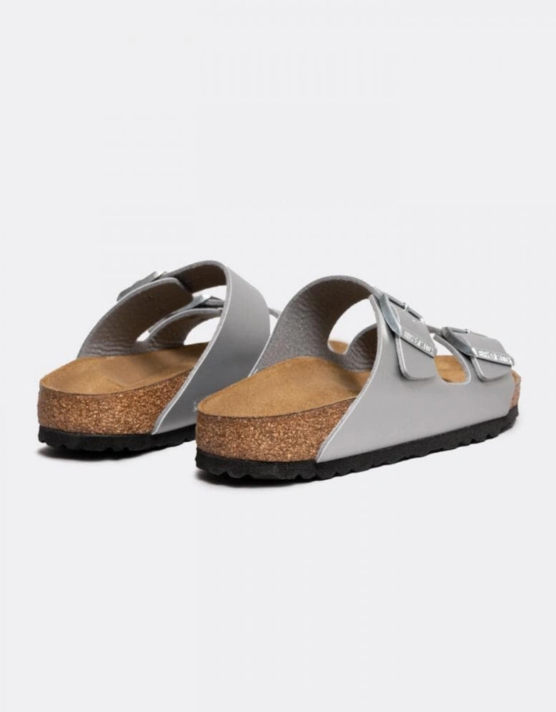 Birko-Flor Metallic Womens Sandals - Silver