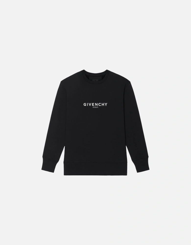 Reverse Paris Slim fit Sweatshirt in Black