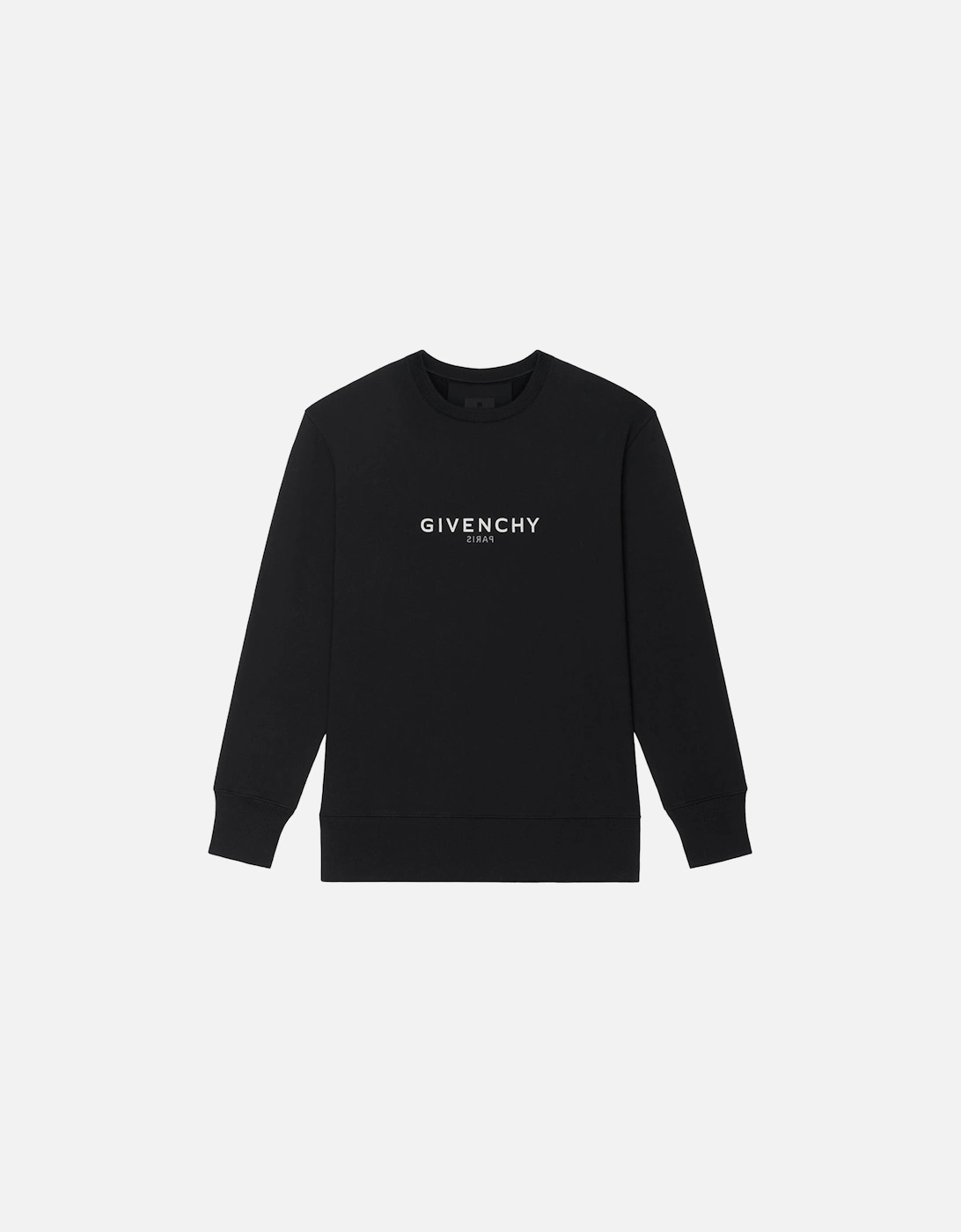 Reverse Paris Slim fit Sweatshirt in Black, 5 of 4