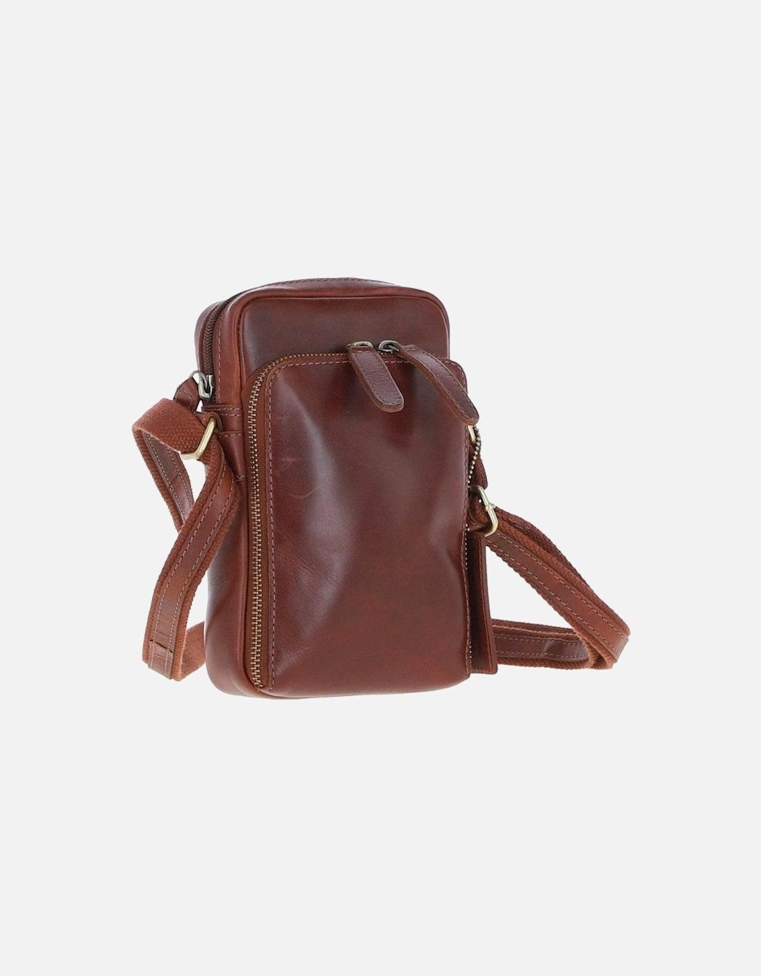 Mens Leather Organiser Bag Chestnut