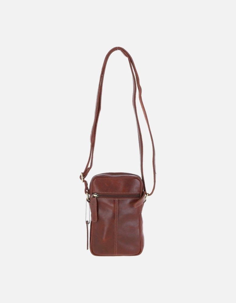 Mens Leather Organiser Bag Chestnut