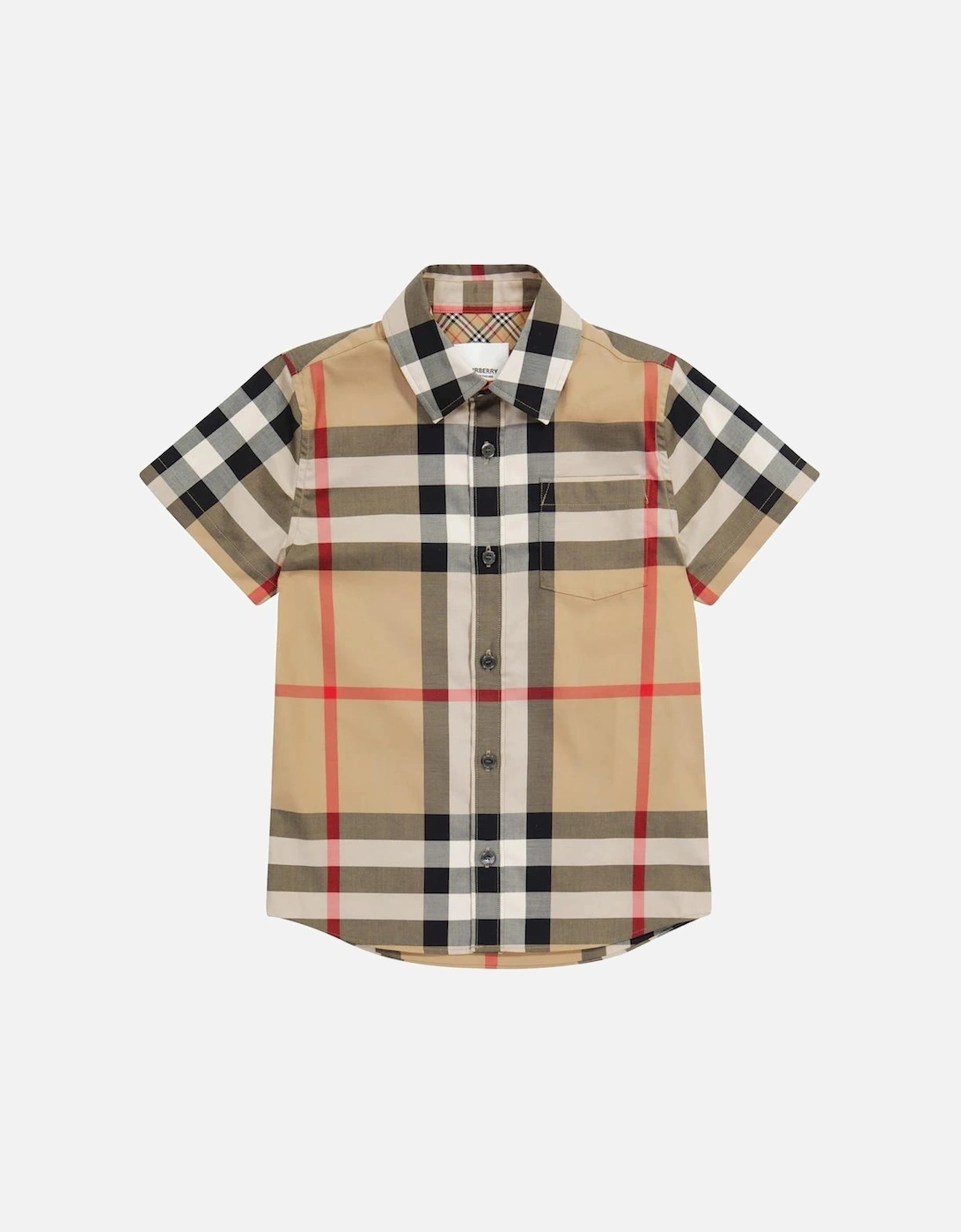 Kids Check Short Sleeve Shirt, 2 of 1