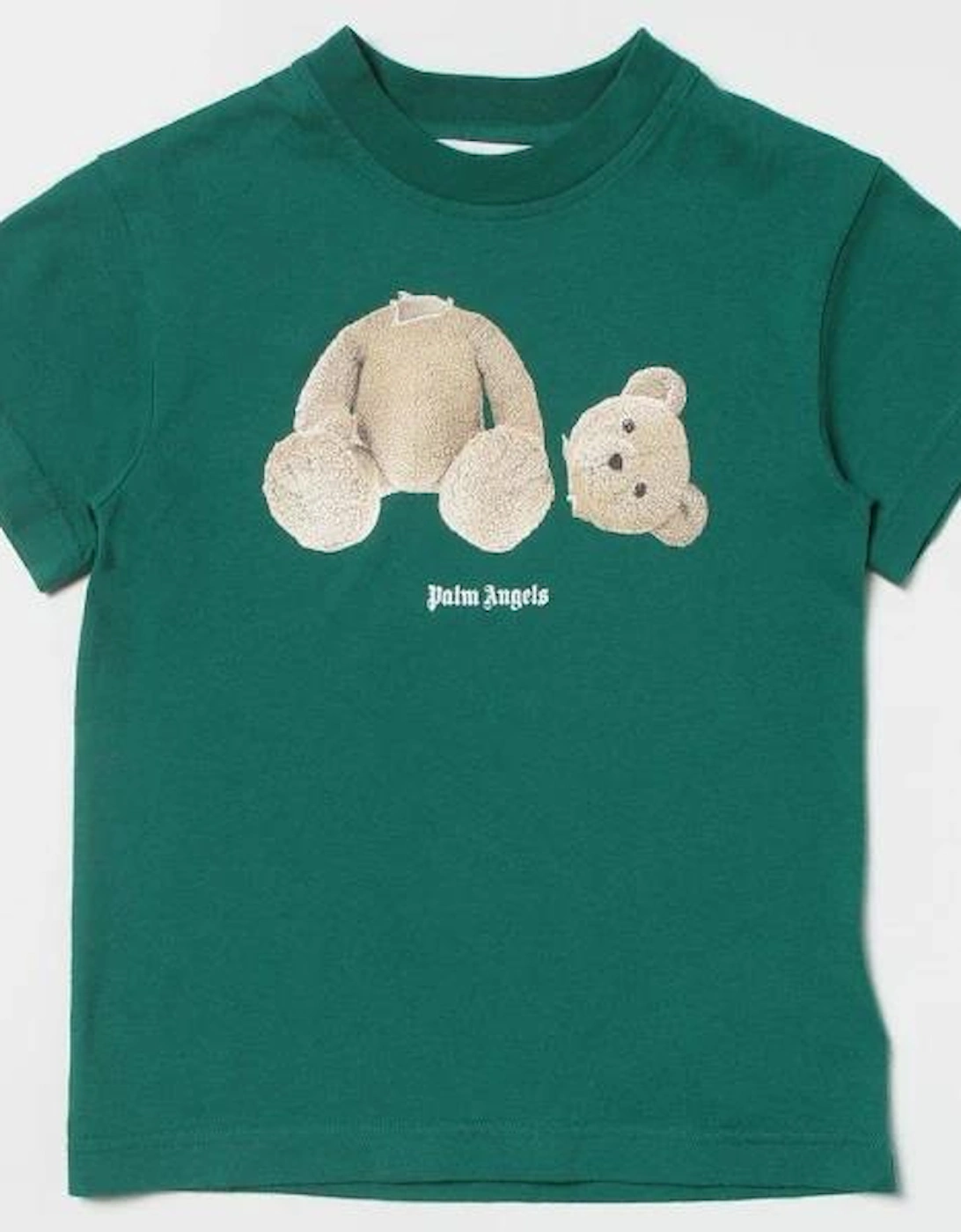 Kids Teddy Bear T Shirt Green, 2 of 1