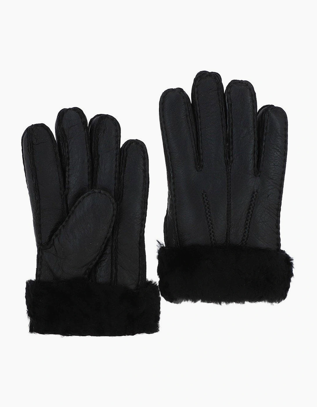 ASHWOOD LEATHER Men's Ashwood Leather Mens leather sheepskin gloves BLACK