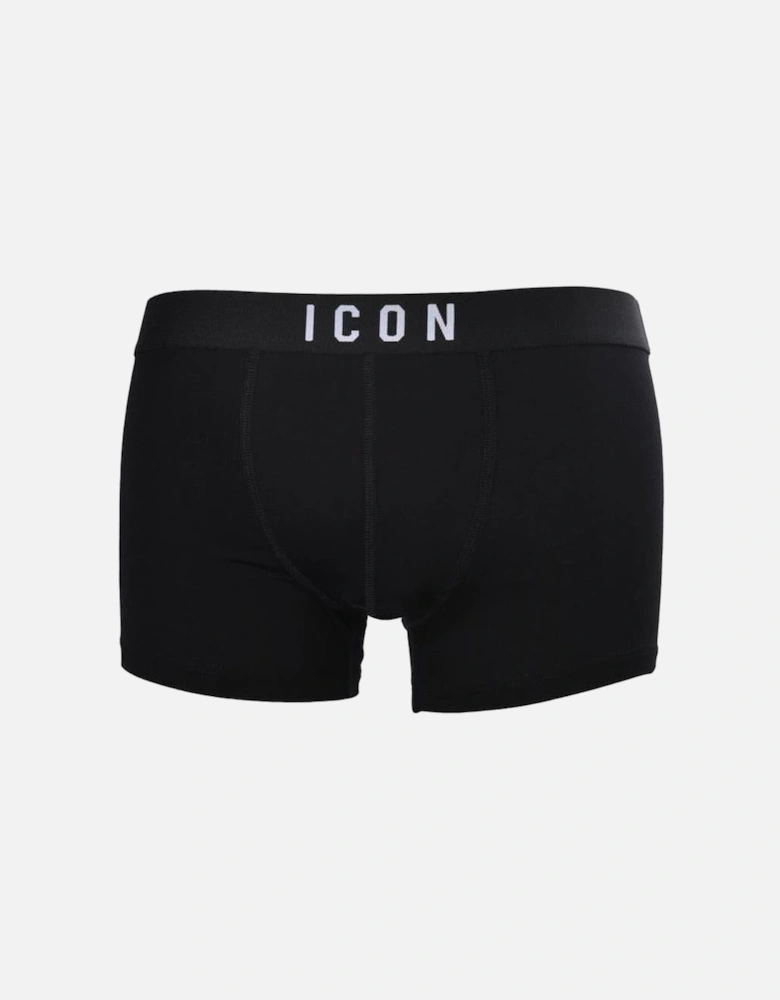 ICON Logo Boxer Trunk, Black