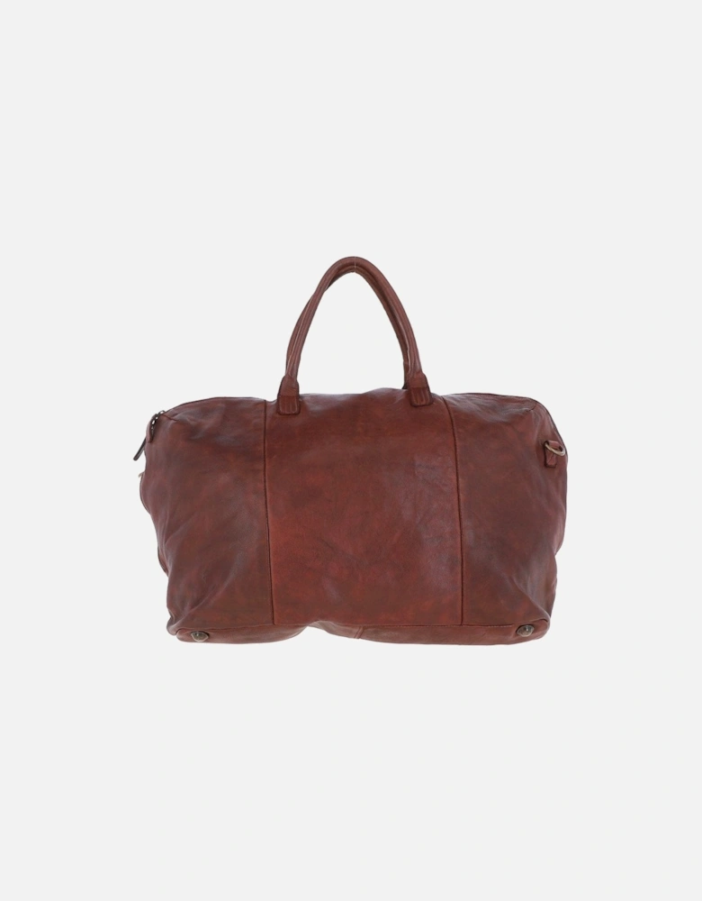 Dylan leather holdall Brandy
