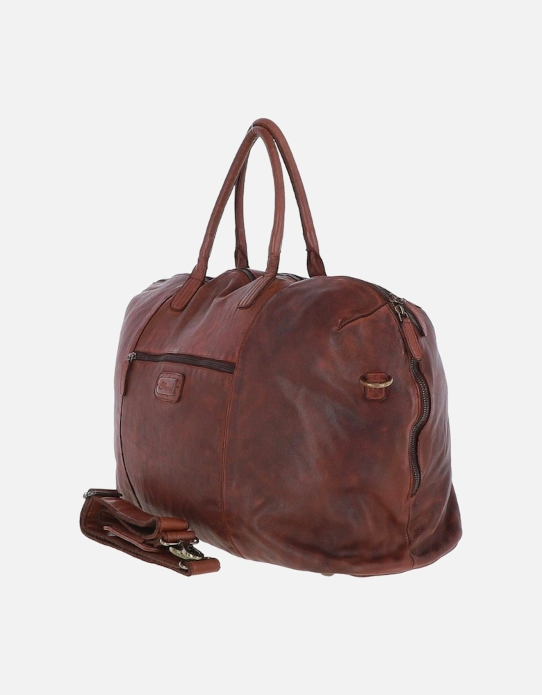 Dylan leather holdall Brandy