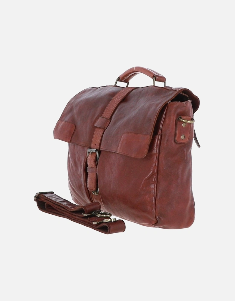 Doris Leather Briefcase Brandy