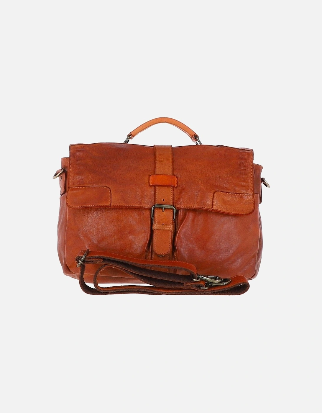 Doris Leather Briefcase Tan, 4 of 3